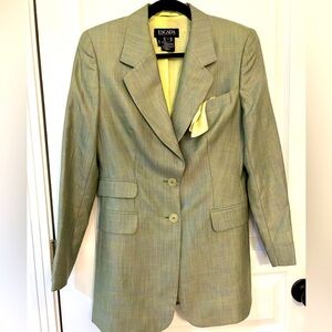 Vintage Escada Silk Blazer SZ 36 made in Germany 🇩🇪 $896
